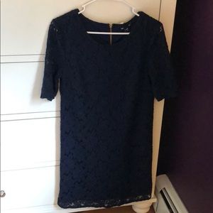 Navy Lace Floral dress!